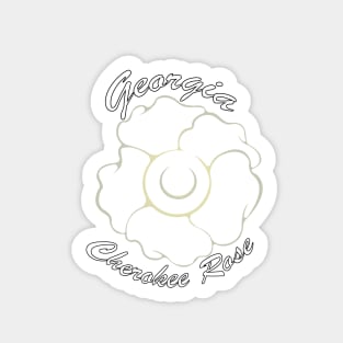 Georgia - Cherokee Rose Sticker